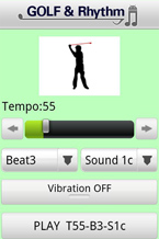 ♪ゴルフ＆リズム♪の画面（2）